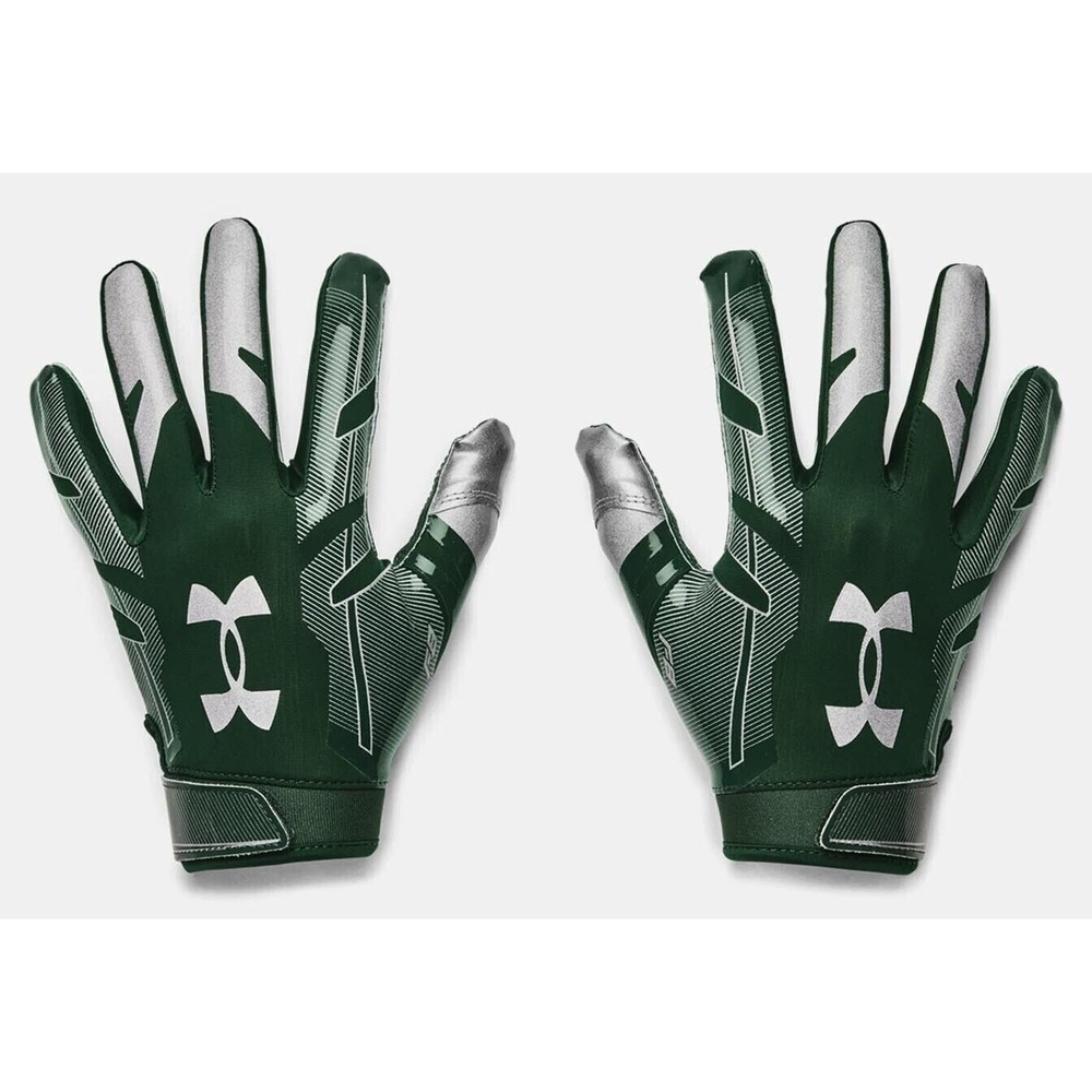 UNDER ARMOUR Football UA F8 Receiver Gloves Green Men's Sz‎ XL *NEW* 1368851-301